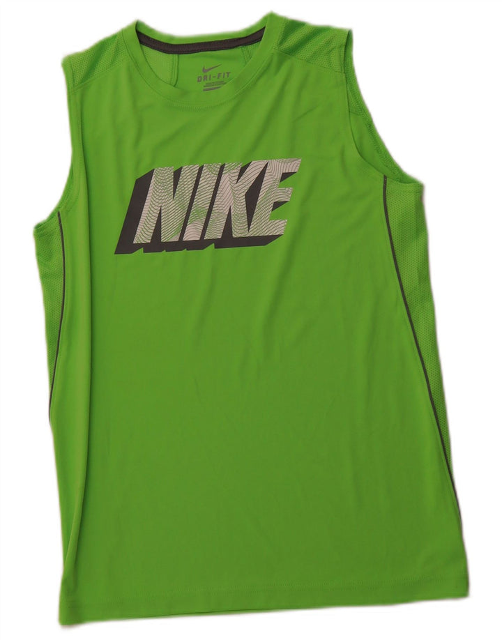 NIKE Boys Dri Fit Graphic Vest Top 12-13 Years Large  Green