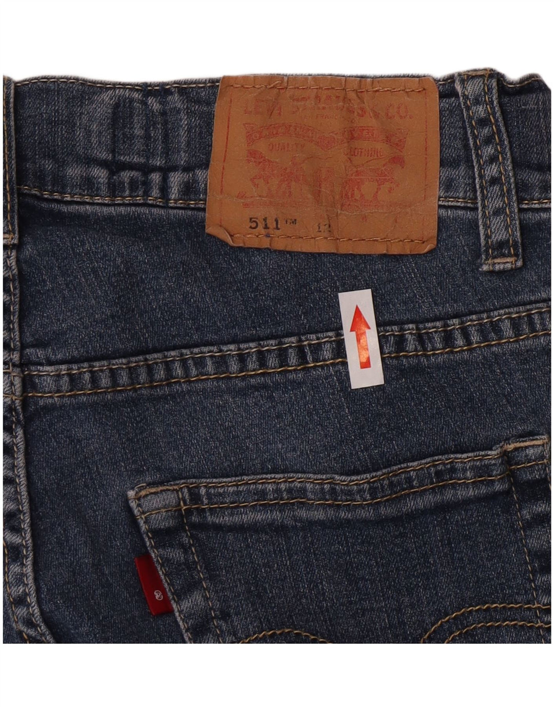 Levi's Boys 511 Slim Jeans 11-12 Years W24 L22 Blue Cotton