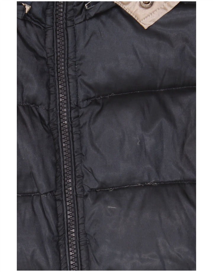 Ellesse Womens Hooded Padded Coat UK 18 XL Black Polyester
