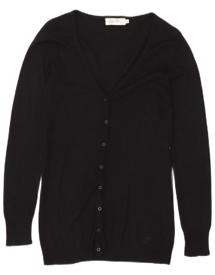 Dack's Womens Cardigan Sweater UK 10 Small Black