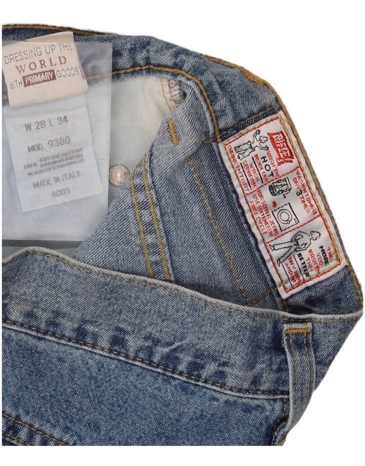 Rifle Womens Straight Jeans W28 L34 Blue Cotton