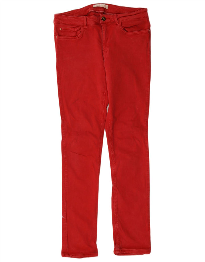 Zara Womens Skinny Jeans EU 40 Medium W30 L30 Red