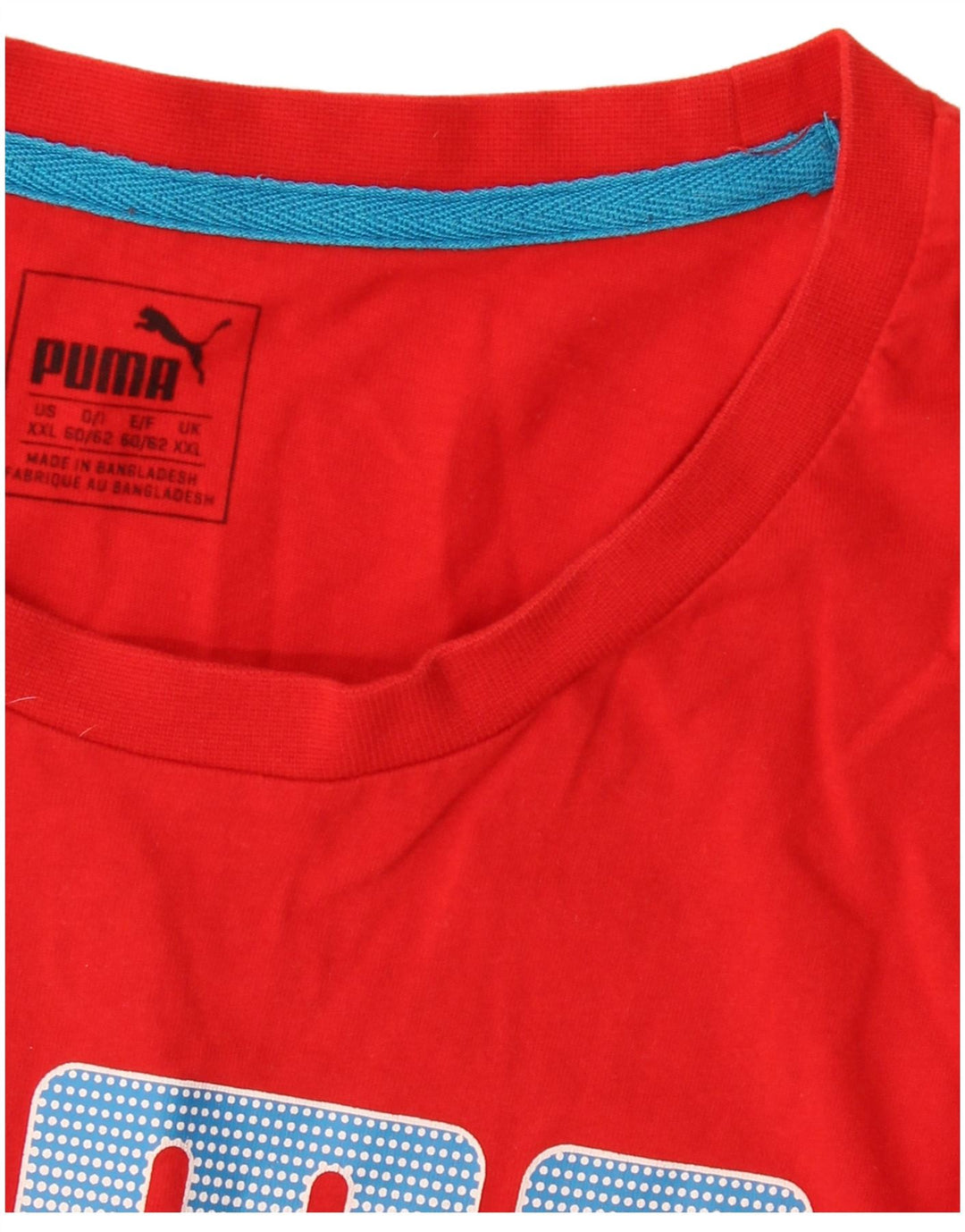 Puma Mens Graphic T-Shirt Top 2XL Red