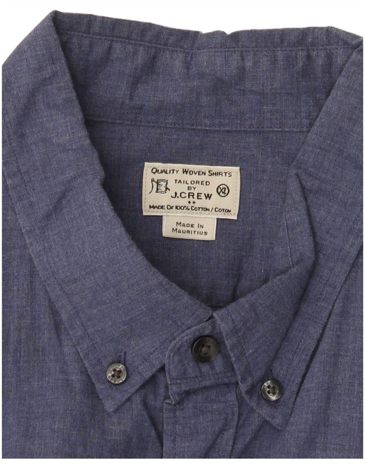 J. CREW Mens Shirt XL Blue Cotton