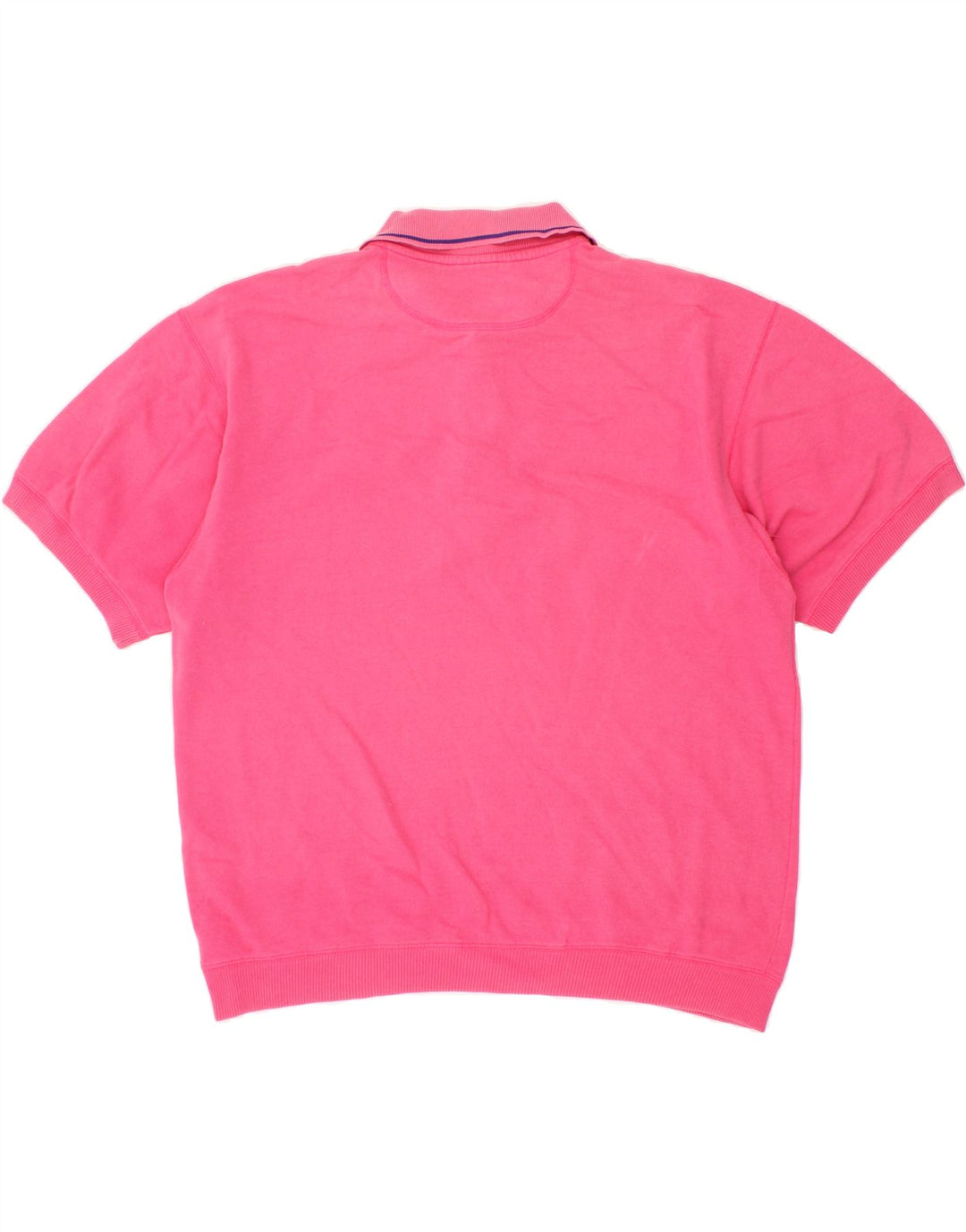 STEFANEL Mens Polo Shirt Large Pink Cotton Vintage Stefanel and Second-Hand Stefanel from Messina Hembry 