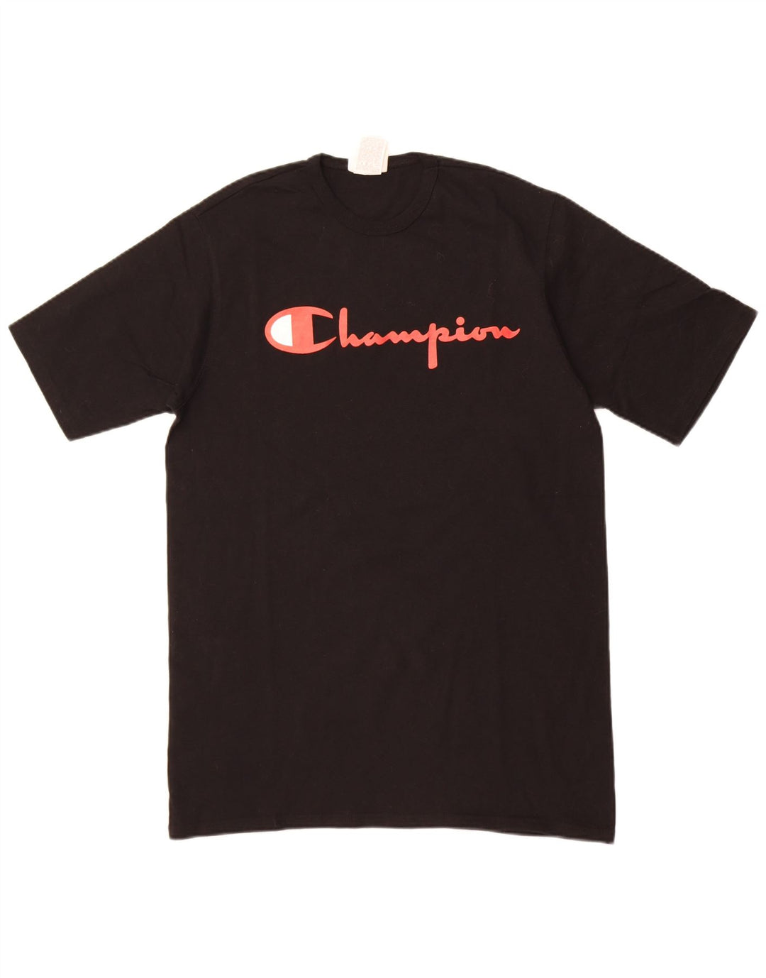 Champion Mens Graphic T-Shirt Top Large Black Cotton