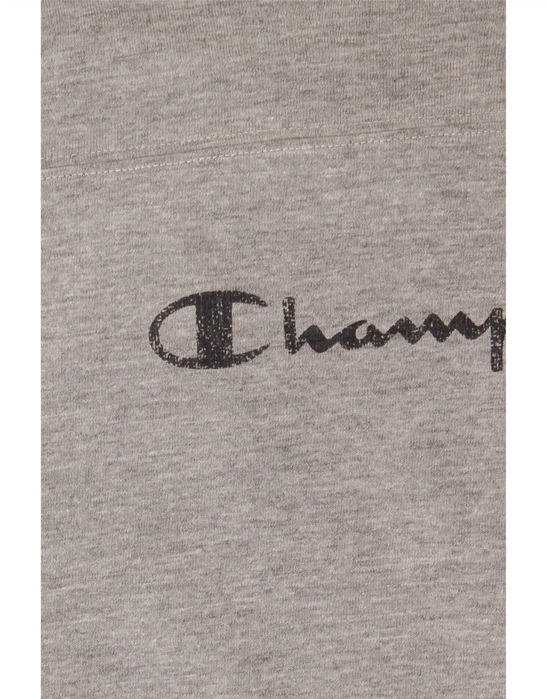 Champion Mens Graphic Top Long Sleeve 2XL Grey Cotton