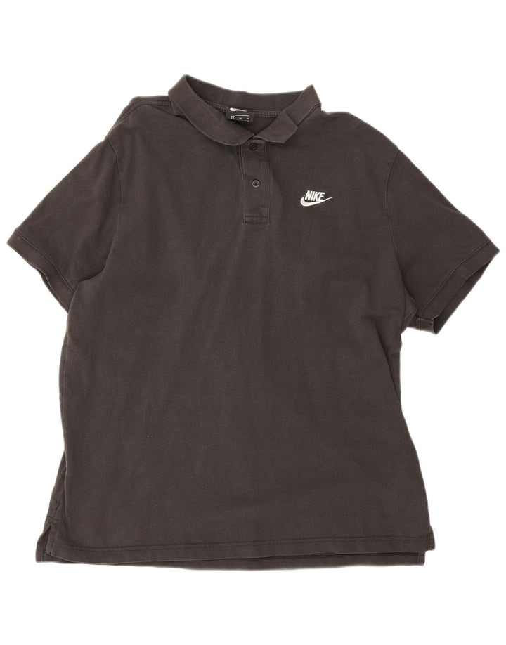 Nike Mens Polo Shirt XL Black Cotton