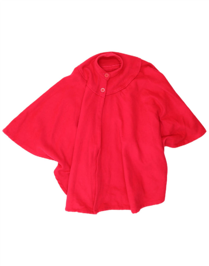 Vintage Womens Poncho Coat One Size Pink