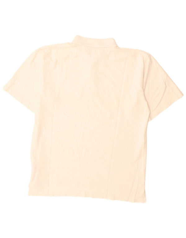 Adidas Mens Polo Shirt UK 42/44 Large White Cotton