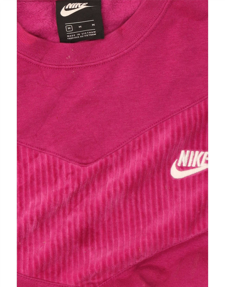 Nike Womens Oversized Sweatshirt Jumper UK 14 Medium Pink