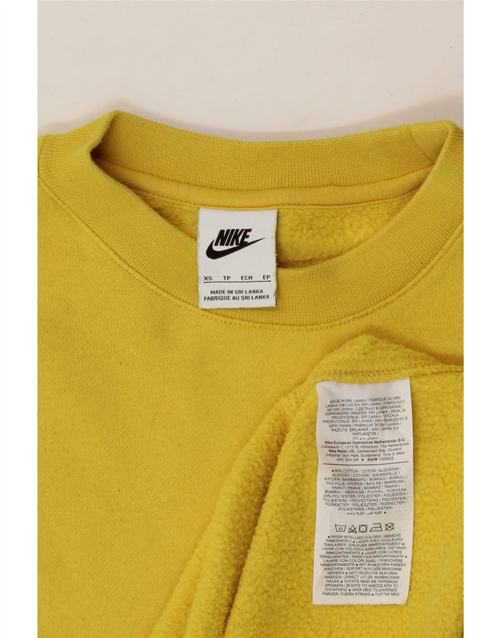 NIKE Mens Sweatshirt Jumper XS Yellow Cotton Vintage Nike and Second-Hand Nike from Messina Hembry 