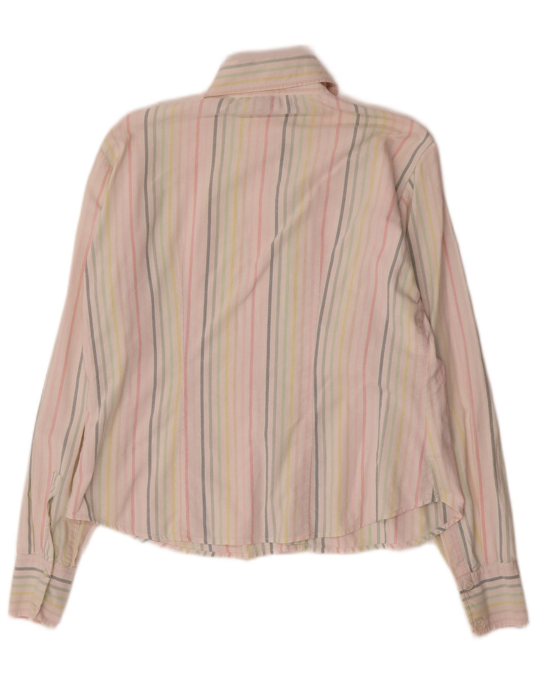Gant Womens Oversized Shirt UK 10 Small Multicoloured Pinstripe Cotton