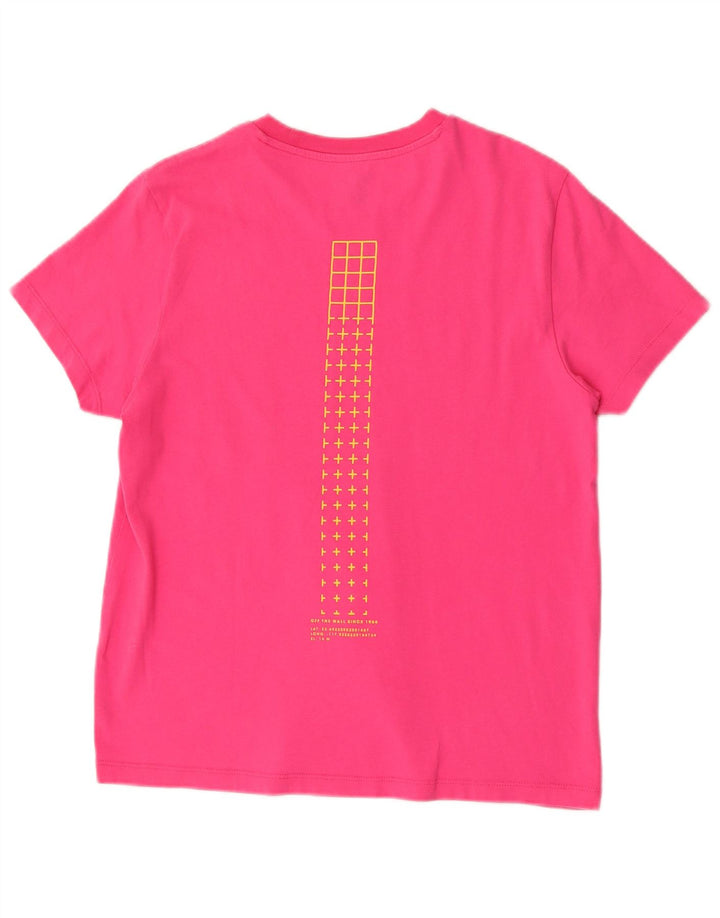 Vans Womens Graphic T-Shirt Top UK 14 Medium Pink