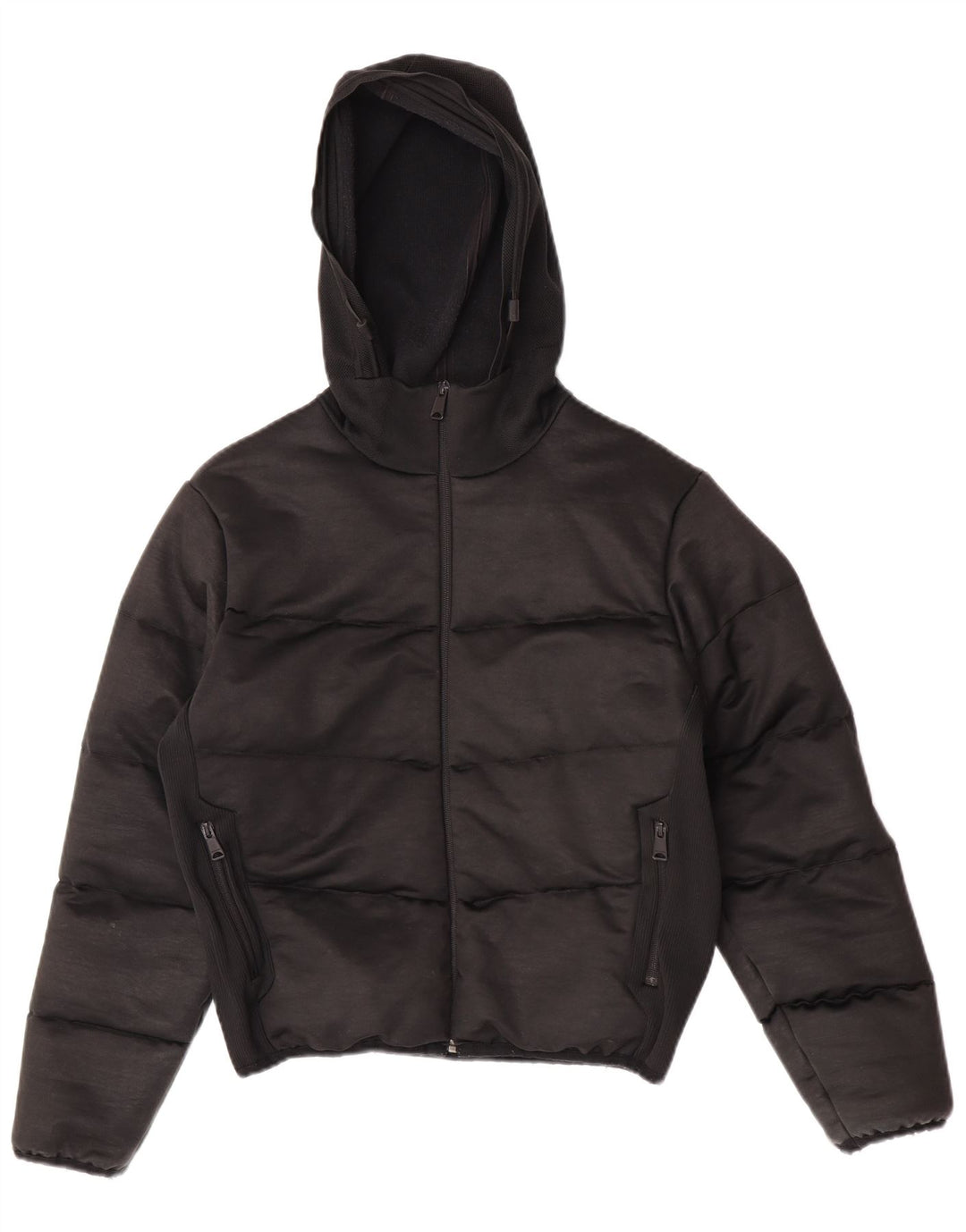 Napapijri Womens Hooded Oversized Padded Jacket UK 10 Small Black Polyester