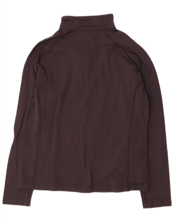 Berghaus Womens Zip Neck Pullover Tracksuit Top UK 12 Medium Black Nylon