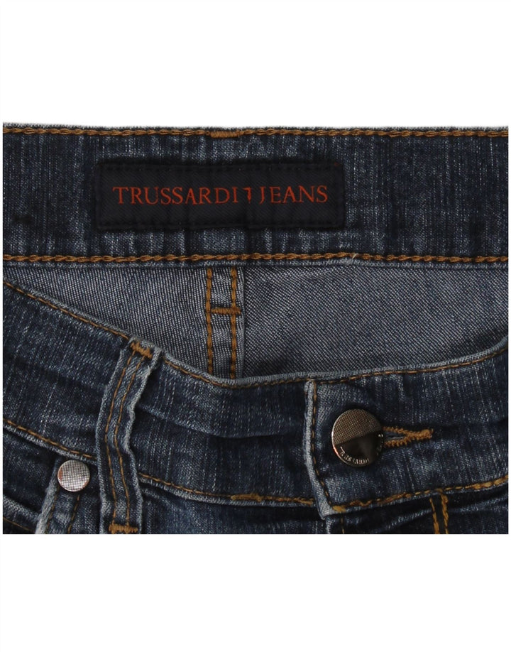 TRUSSARDI Mens Straight Jeans W30 L26 Blue