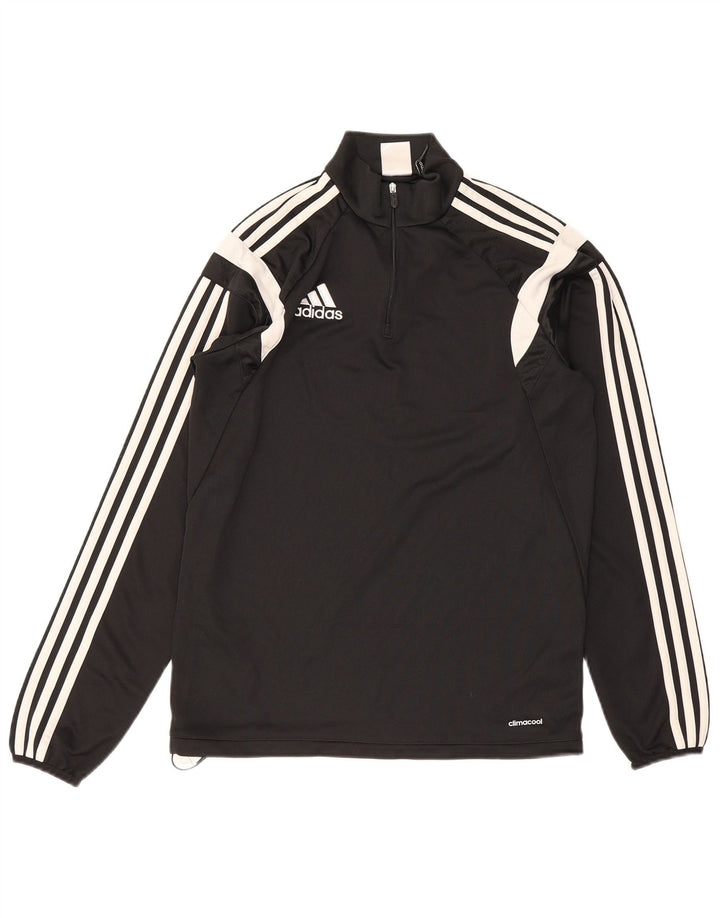 Adidas Mens Climacool Pullover Tracksuit Top Small Black Colourblock