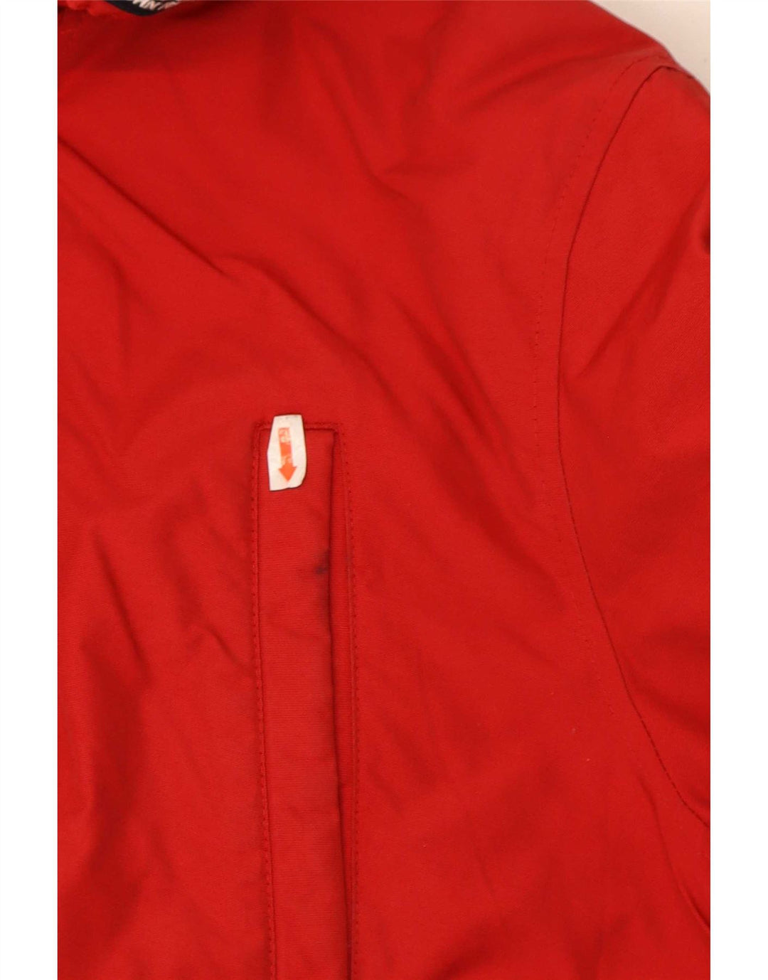 Woolrich Boys Hooded Padded Jacket 13-14 Years Red Cotton