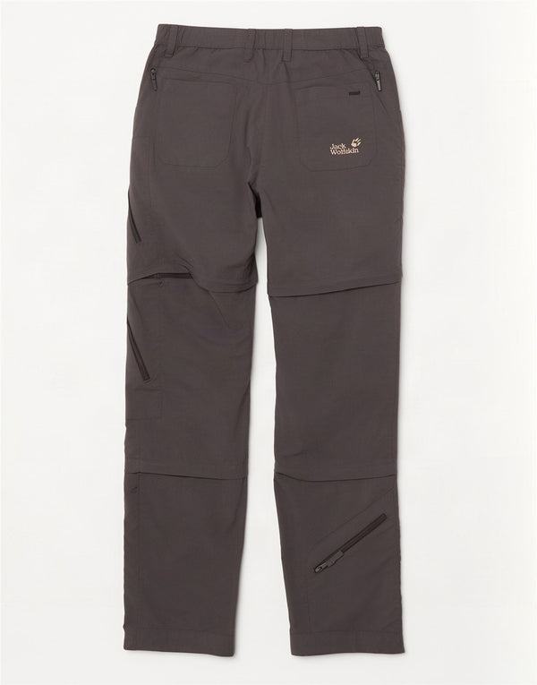Jack Wolfskin Womens Straight Cargo Trousers UK 12/14 Medium W30 L33 Grey