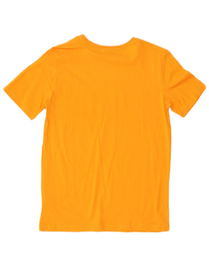 PUMA Boys Graphic T-Shirt Top 13-14 Years Orange Cotton