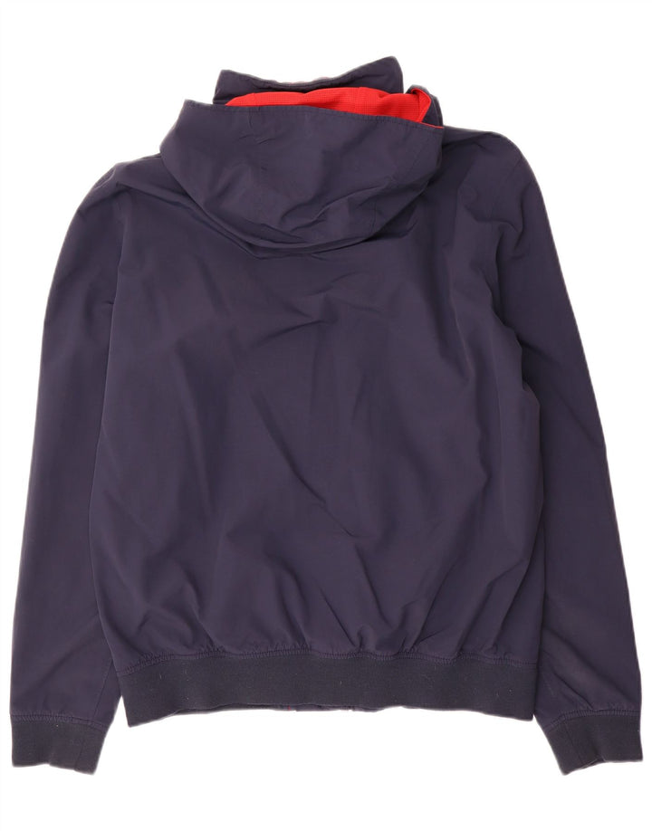 Timberland Mens Hooded Bomber Jacket UK 38 Medium Navy Blue