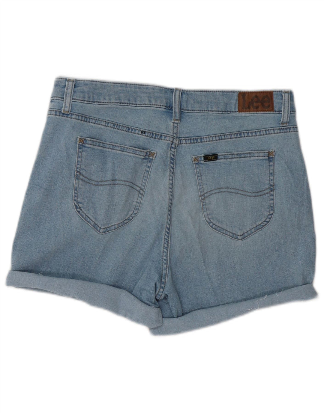 LEE Womens Denim Shorts W32 Large Blue