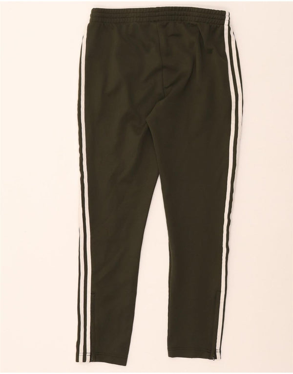ADIDAS Womens Tracksuit Trousers UK 14 Medium Khaki Polyester