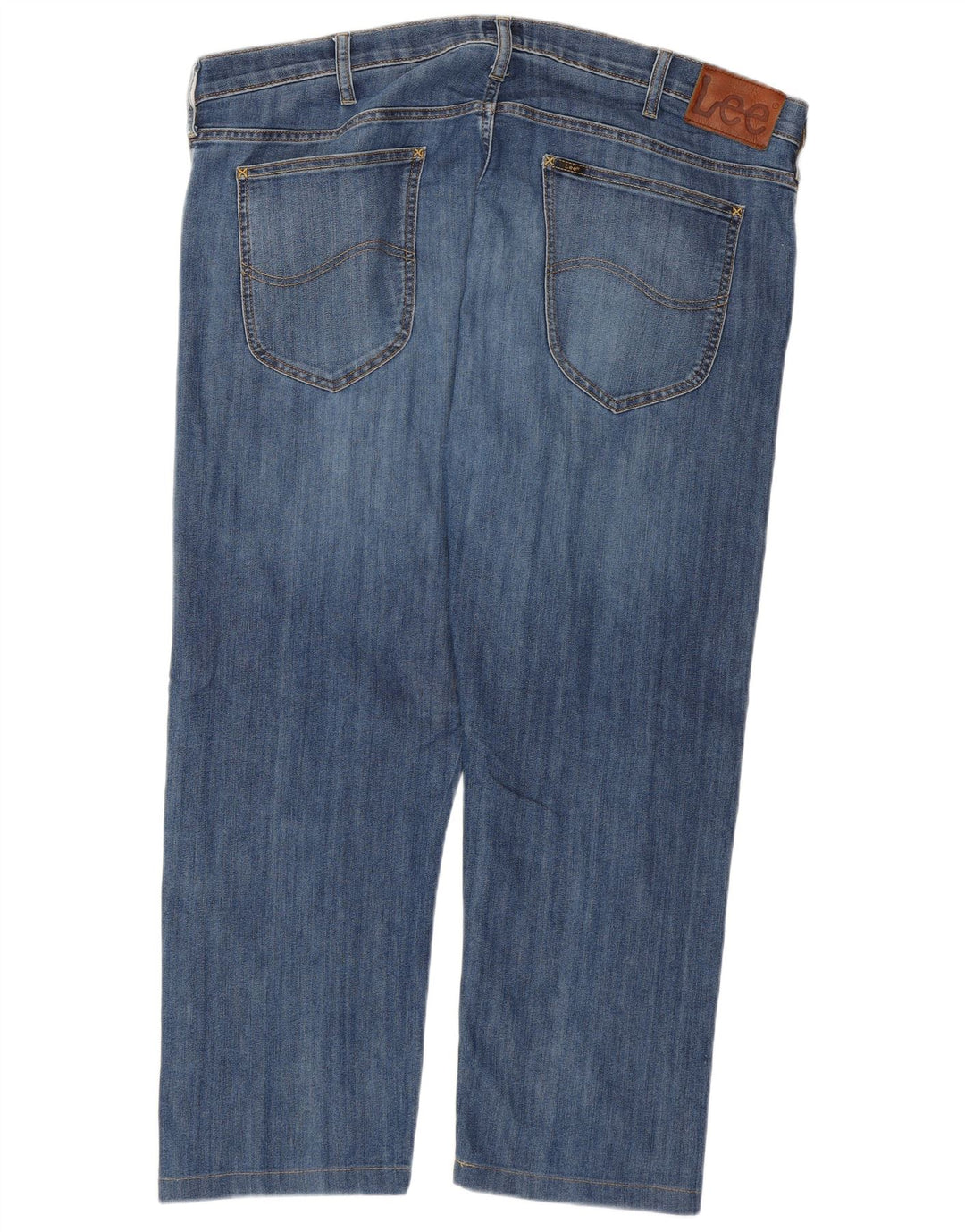 LEE Mens Daren Zip Fly Cropped Jeans W42 L26 Blue
