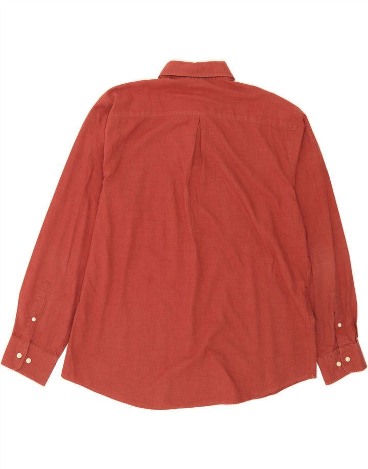 DOCKERS Mens Shirt Size 17 1/2 XL Maroon Cotton Vintage Dockers and Second-Hand Dockers from Messina Hembry 