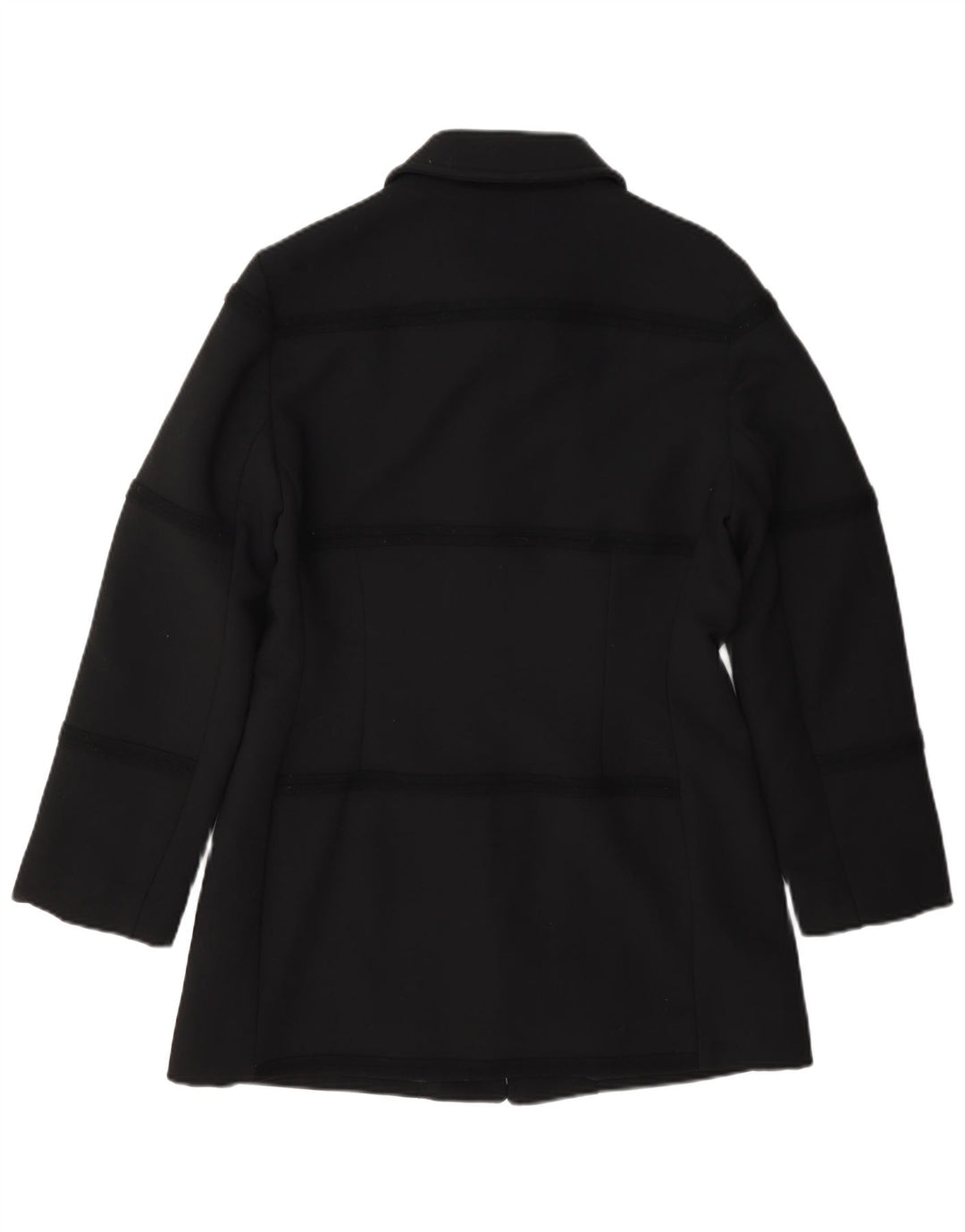 Caractere Womens 4 Button Blazer Jacket UK 12 Medium Black Wool