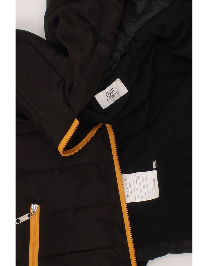 GIANFRANCO FERRE Boys Hooded Padded Jacket 3-4 Years Black Nylon Vintage Gianfranco Ferre and Second-Hand Gianfranco Ferre from Messina Hembry 