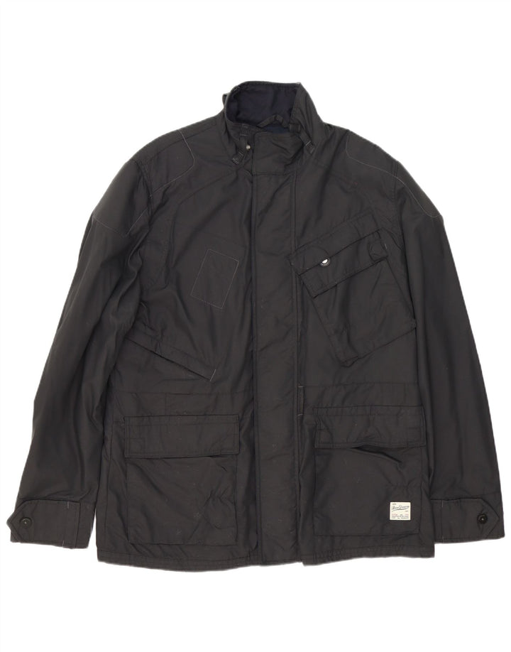 G-Star Mens Utility Jacket UK 42 XL Black Nylon