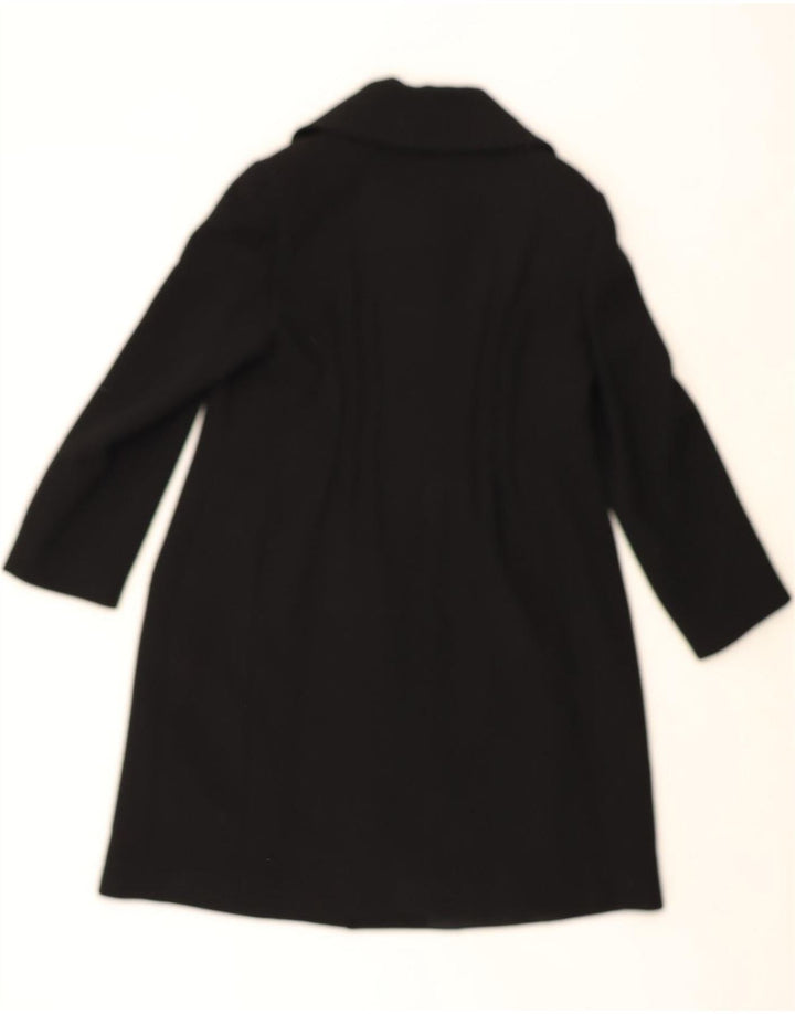 GIORGIO GRATI Womens Overcoat IT 46 Large Black Polyester Vintage Giorgio Grati and Second-Hand Giorgio Grati from Messina Hembry 