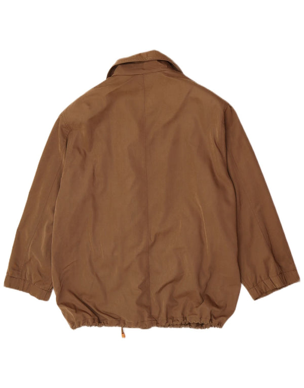 Vintage Womens 3/4 Sleeve Utility Jacket UK 18 XL Beige Viscose