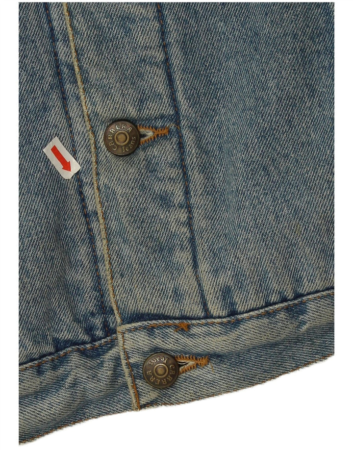 Carrera Mens Sherpa Denim Jacket UK 38 Medium Blue Polyester