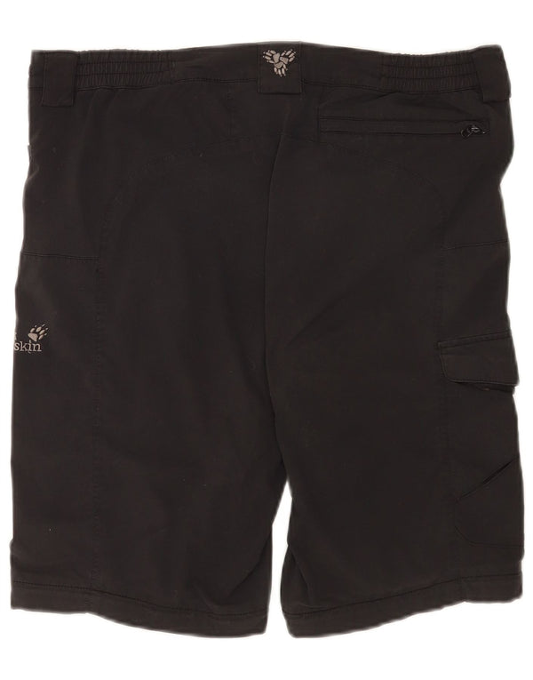 Jack Wolfskin Womens Cargo Shorts UK 12/14 Medium W34 Black