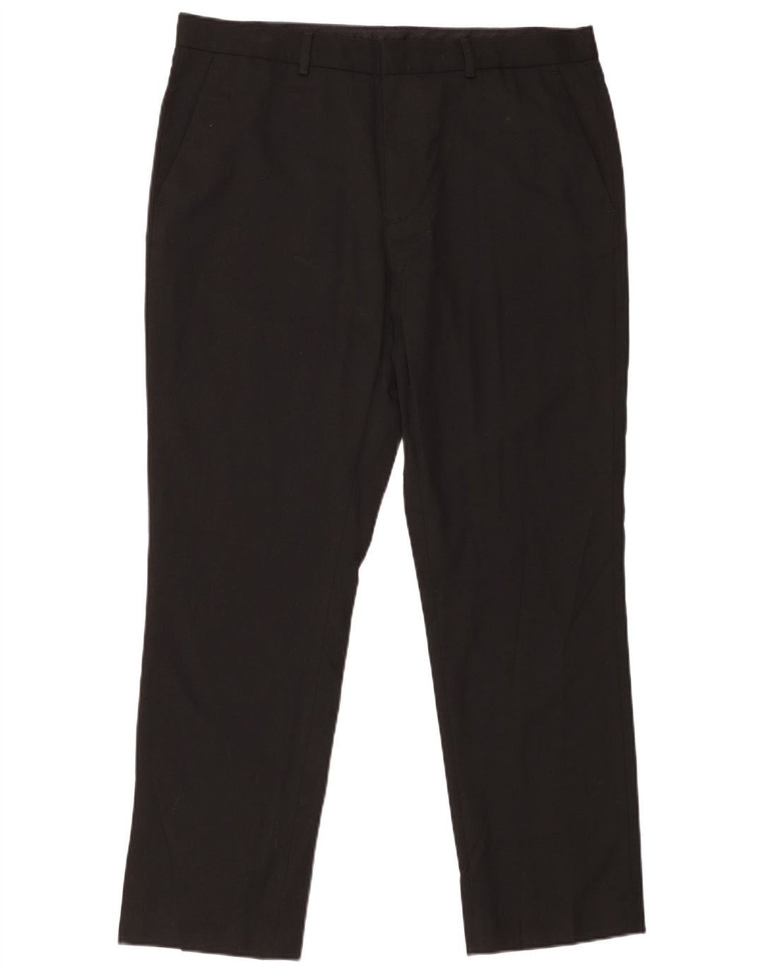 CALVIN KLEIN Mens Slim Chino Trousers W36 L30 Black Polyester