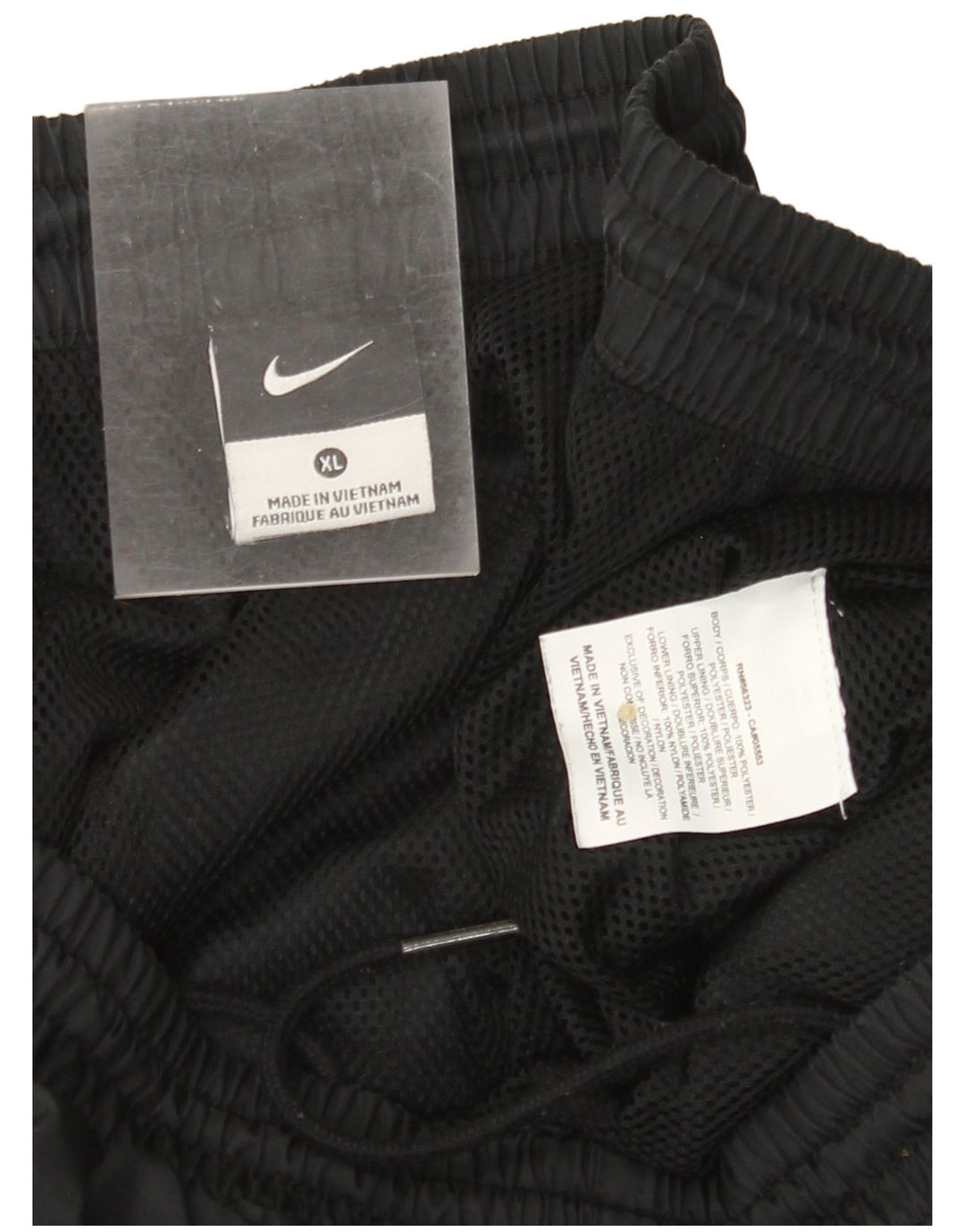 NIKE Mens Tracksuit Trousers XL  Black Colourblock Polyester