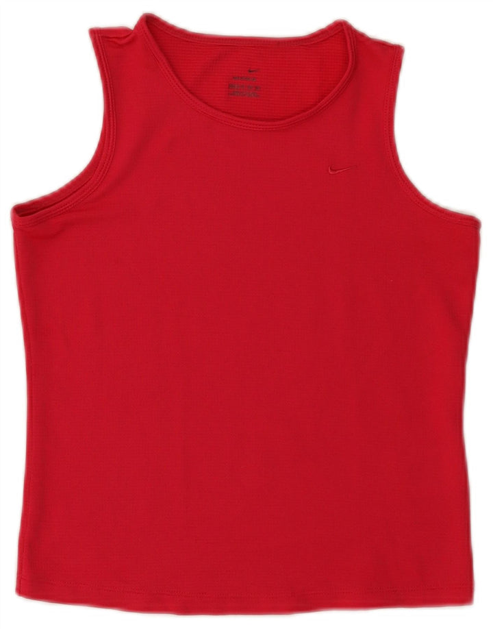 Nike Womens Crop Vest Top US 0/2 XS Pink Polyester