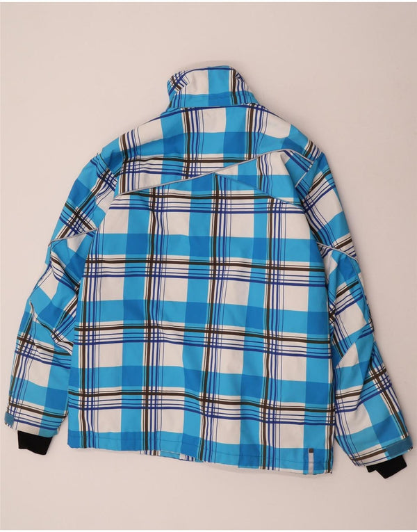 O'Neill Mens Ski Jacket XL Blue Check Polyester