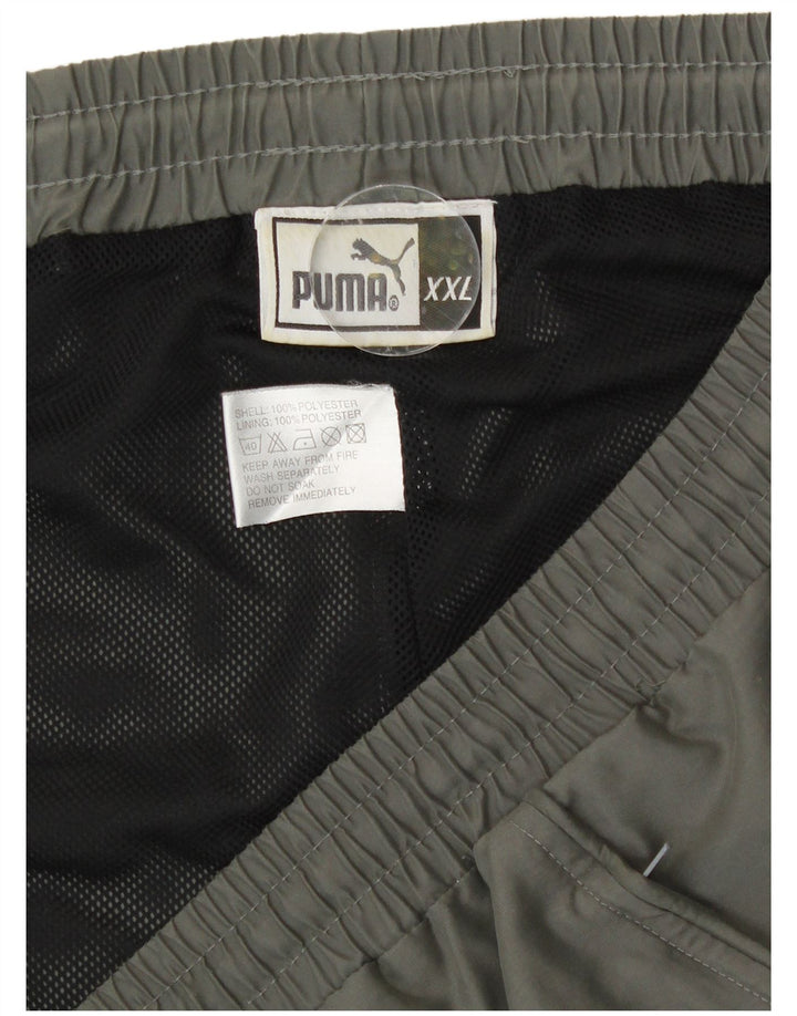 Puma Mens Tracksuit Trousers Joggers 2XL Khaki Polyester