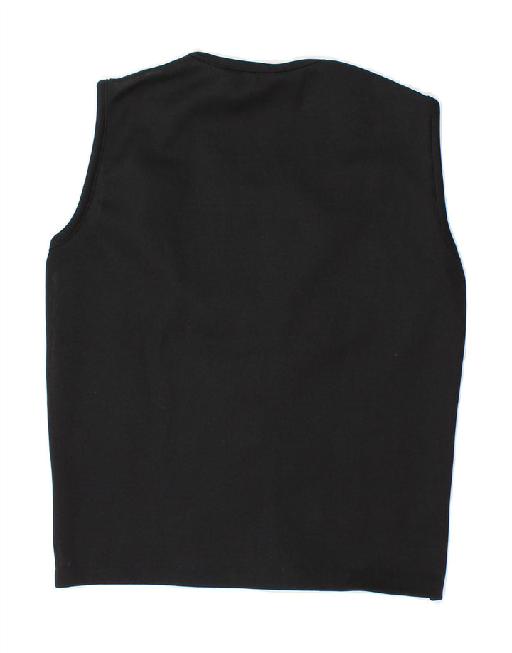 TREVIRA Womens Sleeveless Blouse Top IT 42 Medium White Polyester Vintage Trevira and Second-Hand Trevira from Messina Hembry 