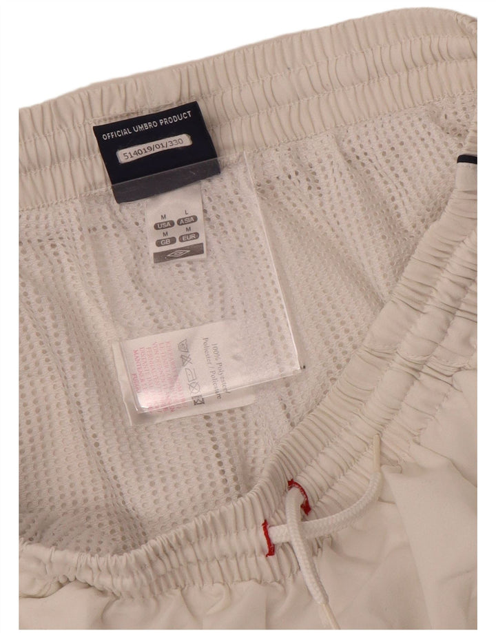 Umbro Mens Graphic Swimming Shorts Medium White Polyester