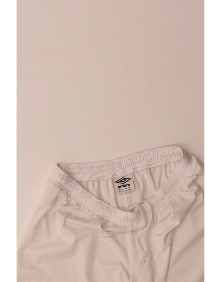 UMBRO Boys Sport Shorts 13-14 Years XL White Colourblock Polyester