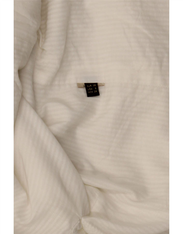 MASSIMO DUTTI Womens 1 Button Blazer Jacket EU 38 Small Off White Cotton Vintage Massimo Dutti and Second-Hand Massimo Dutti from Messina Hembry 