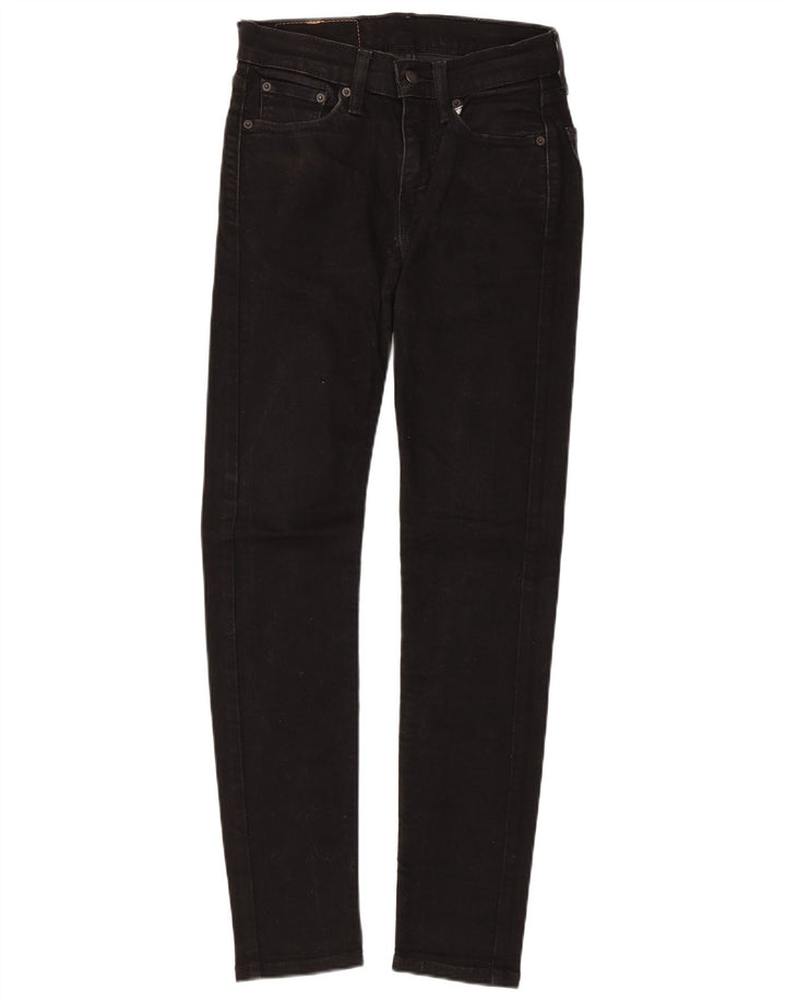 LEVI'S Mens 519 Hi-Ball Skinny Jeans W28 L29 Black Cotton
