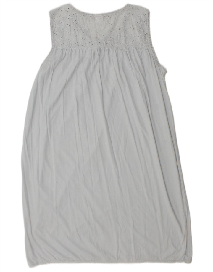 Zara Womens Sleeveless Shift Dress UK 14 Large Grey