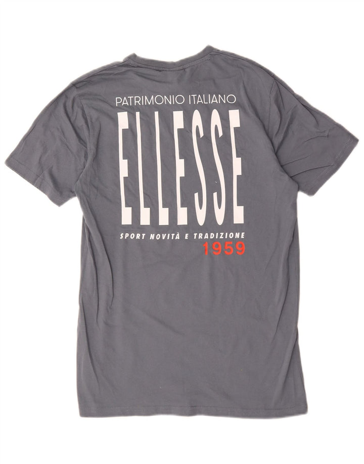 Ellesse Mens Graphic T-Shirt Top Small Grey Cotton
