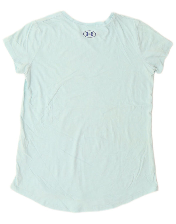 UNDER ARMOUR Girls loose Graphic T-Shirt Top 11-12 Years Large  Blue